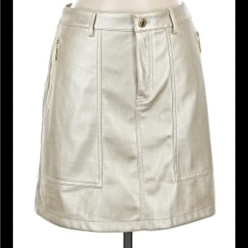 Marc New York Cream Mini Skirt